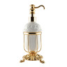 Дозатор жидкого мыла настольный, керамика/золото Migliore Elisabetta