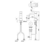 Смеситель для раковины TOTO GC TLG08301R