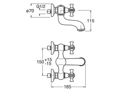 Смеситель для раковины CRISTINA CANOVA CN41277