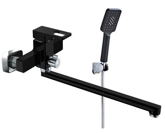 353541-C Смеситель од. для ванны дл. (ЧЕРНЫЙ) ViEiR (10/1шт)