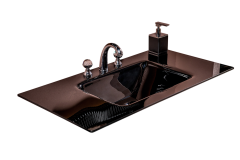 Столешница стекло 100см моноблок BLACK