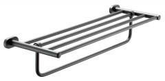 5119-G Полотенцедержатель с полкой  (ГРАФИТ) ViEiR  (10/1шт)