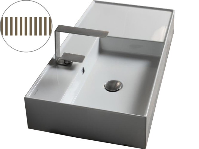 Раковина накладная/ подвесная Scarabeo TEOREMA 2.0 5115/REM