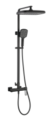 12163-C Душевая система (ЧЕРНЫЙ) GANZER (5/1шт)