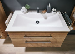 Puris Cool line, раковина из минерального литья 900 мм, цвет белый