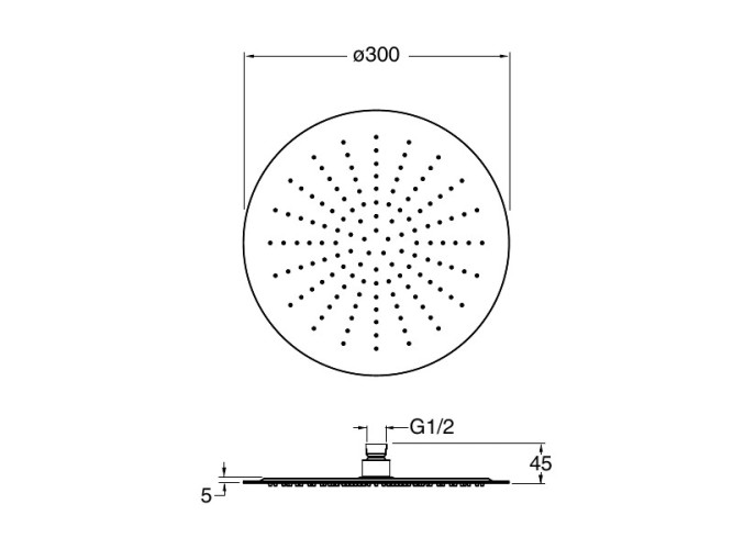 Верхний душ CRISTINA SANDWICH PD95372