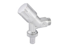 Schlosser, наклонный вентиль с дизайнерской рукояткой, подключение  1/2&quot;, цвет хром