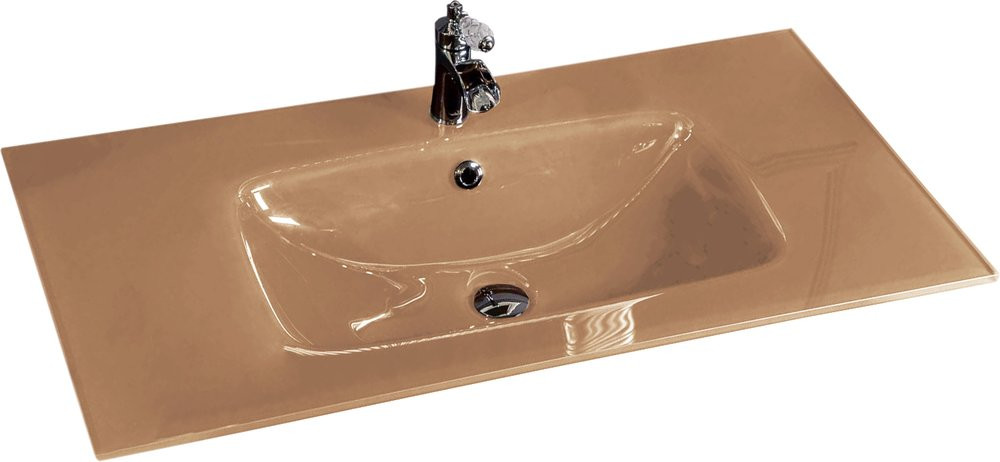 Столешница стекло 100см моноблок CAPPUCINO monaco