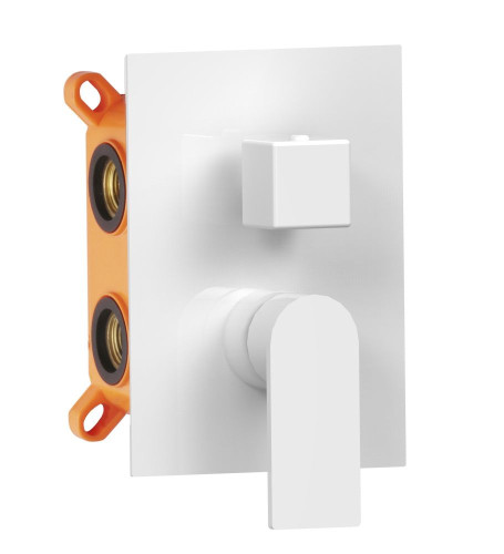 AQG Alpha, встраиваемый смеситель для душа на 3 выхода, с дивертером, цвет белый матовый