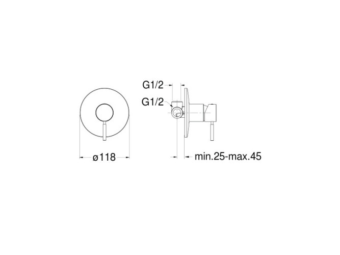 Смеситель для душа CRISTINA PiC PM11851