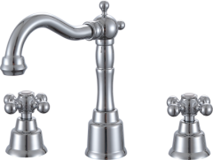 09014 Смеситель на борт раковины (3-отв) "GANZER" (10/1шт)