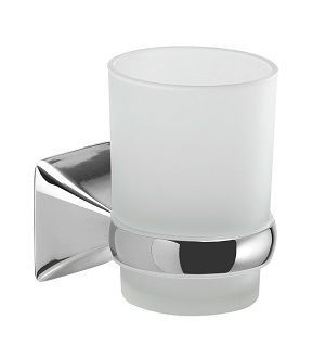 Gedy Cervino, настенный стеклянный стакан, цвет хром