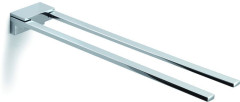 Gedy Kansas, полотенцедержатель двойной (не поворотный), длина 35 см, цвет хром