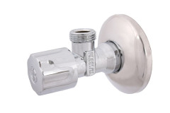 Schlosser, угловой вентиль без компрессионной гайки, подключение 1/2&quot;х3/8&quot;, цвет хром