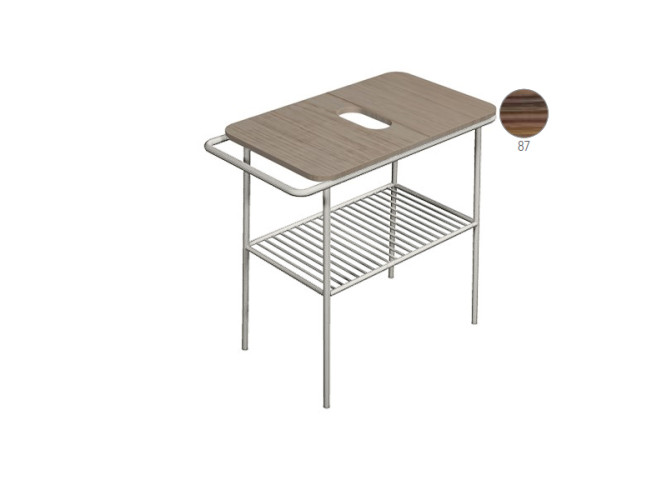 Консоль с деревянной столешницей Scarabeo FUJI 6018/BS/87