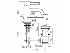 Смеситель для раковины ZUCCHETTI PAN ZP6211