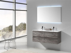 Комплект мебели IBX YASMIN, двойная раковина, 1200 мм,цвет белый глянцевый лак