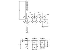 Смеситель для душа FIMA CARLO FRATTINI SPILLO UP F3049X8CR