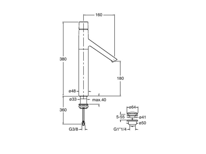 Смеситель для раковины CRISTINA RUBINETTO RU22924