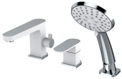 283532-F Смеситель на борт ванны БЕЛЫЙ (3 отв.) ViEiR (8/1шт)