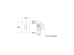 Смеситель для душа CRISTINA OMEGA OG64951