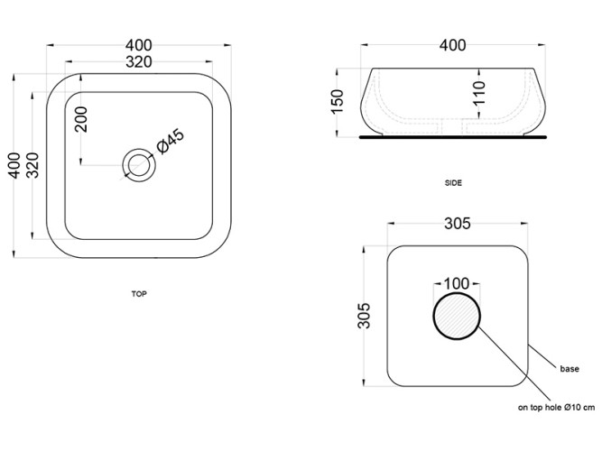 Раковина накладная CIELO SHUI SHLAA40 BA