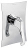 Emmevi Ares, встраиваемый в стену однорычажный смеситель для душа, цвет брашированный хром