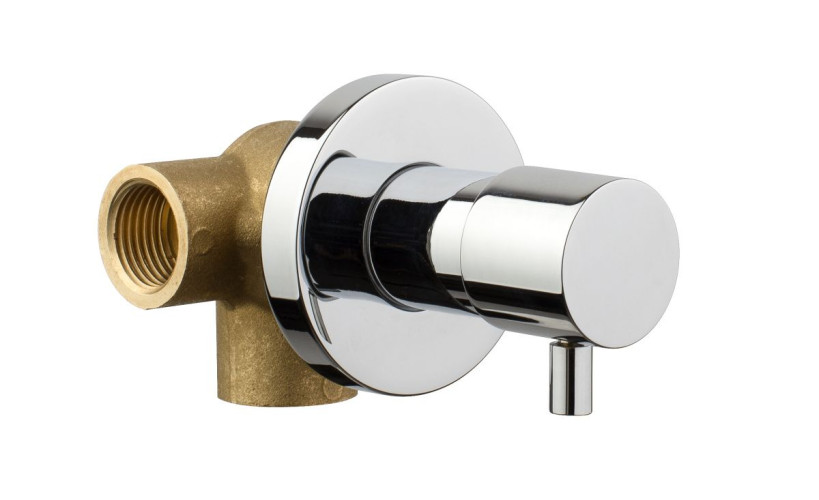 Emmevi Piper, девиатор 2х позиционный для душа D59мм, цвет белый матовый