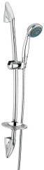 Emmevi, душевой комплект: штанга, лейка, шланг, мыльница. C02579, цвет хром
