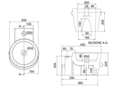 Раковина накладная/ подвесная Scarabeo BUCKET 8802NS/SENR