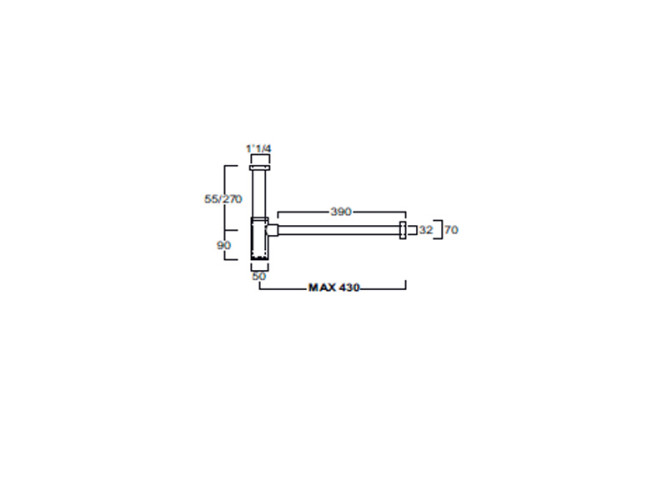 Сифон для раковины SIMAS КОМПЛЕКТУЮЩИЕ SIF 165