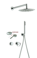 19164 Встроенный смес для душа с 2-функ. (ХРОМ) GANZER  (6/1шт)