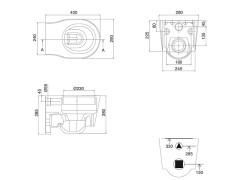 Унитаз подвесной детский Scarabeo BUCKET 8815
