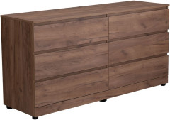 Тумба напольная без раковины Aquanet 1600x480 Дуб крафт (6 ящиков)