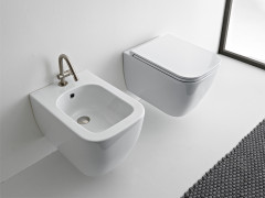 Унитаз подвесной безободковый с креплениями Scarabeo TEOREMA 2.0 5126/CL