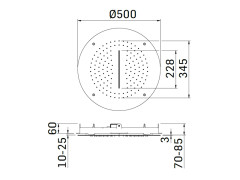 Верхний душ MAMOLI SHOWER PROGRAM 254T0021