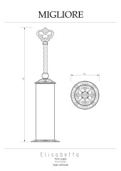 Ершик напольный, золото Migliore Elisabetta