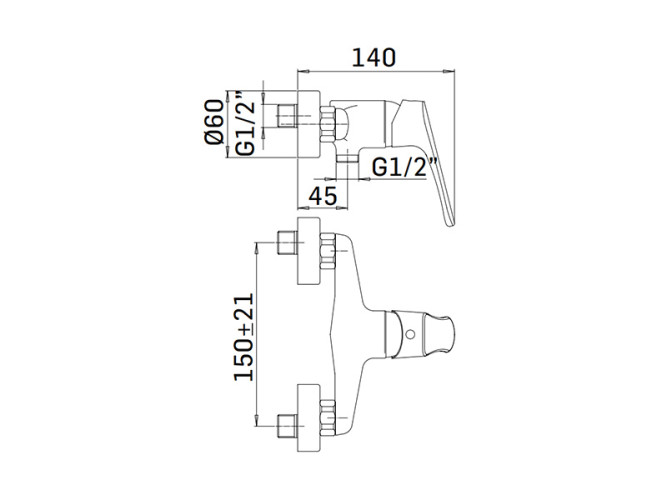 Смеситель для душа MAMOLI ECOVIP 301400003021