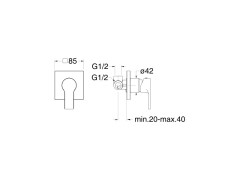 Смеситель для душа CRISTINA OMEGA OG11851