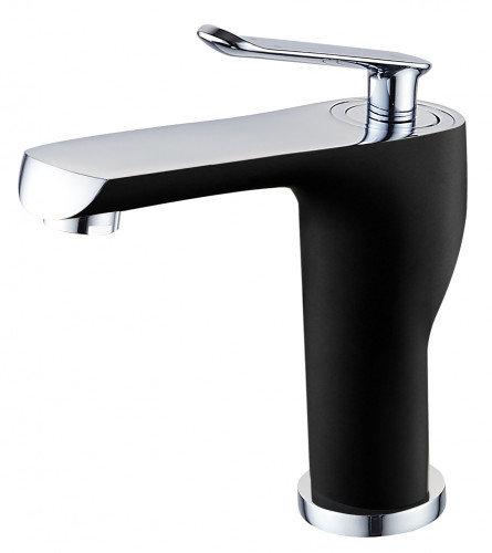 20011-C Смеситель для умывальника (ЧЕРНЫЙ/? "GANZER"