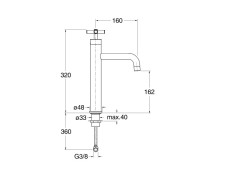 Смеситель для раковины CRISTINA EXCLUSIVE EV92551