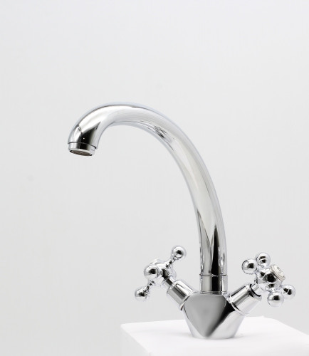 09021 Смеситель двухвентельный для кухни "GANZER" (10/1шт)