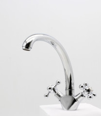 09021 Смеситель двухвентельный для кухни "GANZER" (10/1шт)