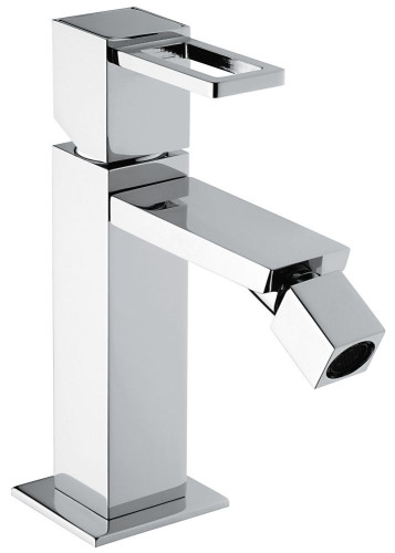 Emmevi Siris, однорычажный смеситель для биде, ручка со стержнем, с донным клапаном click-clack, цвет хром