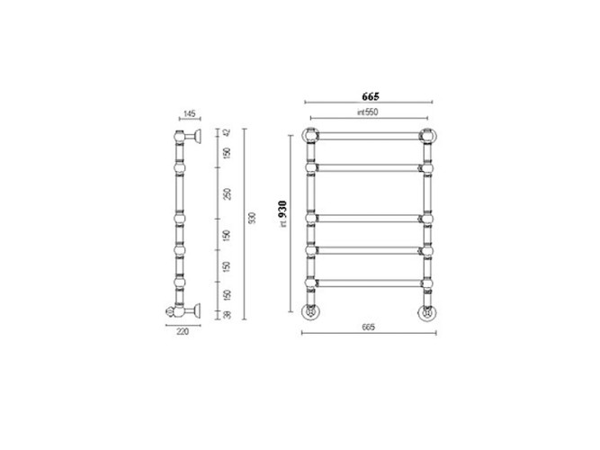 Полотенцесушитель модульный водяной MARGAROLI ARMONIA MA9464NN0501CR