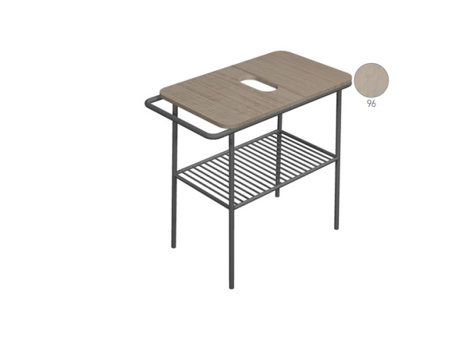 Консоль с деревянной столешницей Scarabeo FUJI 6018NROP/96