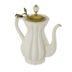 Кувшин керамика бел/крышка бронза Migliore Olivia