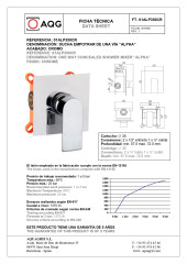 AQG Alpha, встраиваемый смеситель для душа, цвет хром