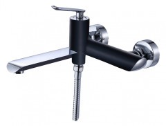 20032-C Смеситель однорыч  для ванны кор. (ЧЕРНЫЙ/??) &quot;GANZER&quot; (6/1шт)