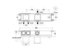 Встроенная часть смесителя CRISTINA System CS10100